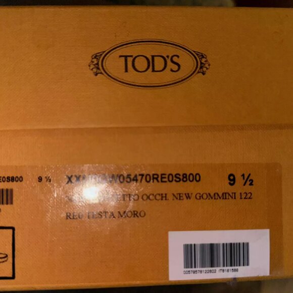 TOD\'S NEW GOMMINO DRIVING SHOES IN SUEDE SIZE 11 US